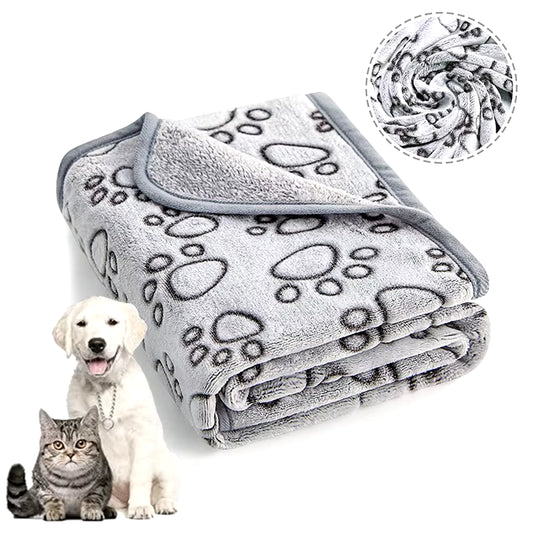 Soft Fluffy High Quality Pet Blanket Cute Cartoon Pattern Pet Mat Warm and Comfortable Blanket for Cat Dogs