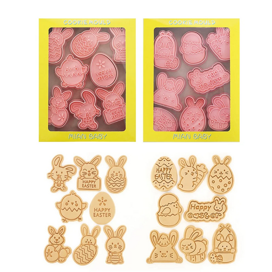 16PCS Easter Cookie Cutter Mold Easter Eggs