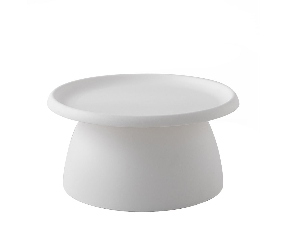 Coffee Table round 71CM Plastic White