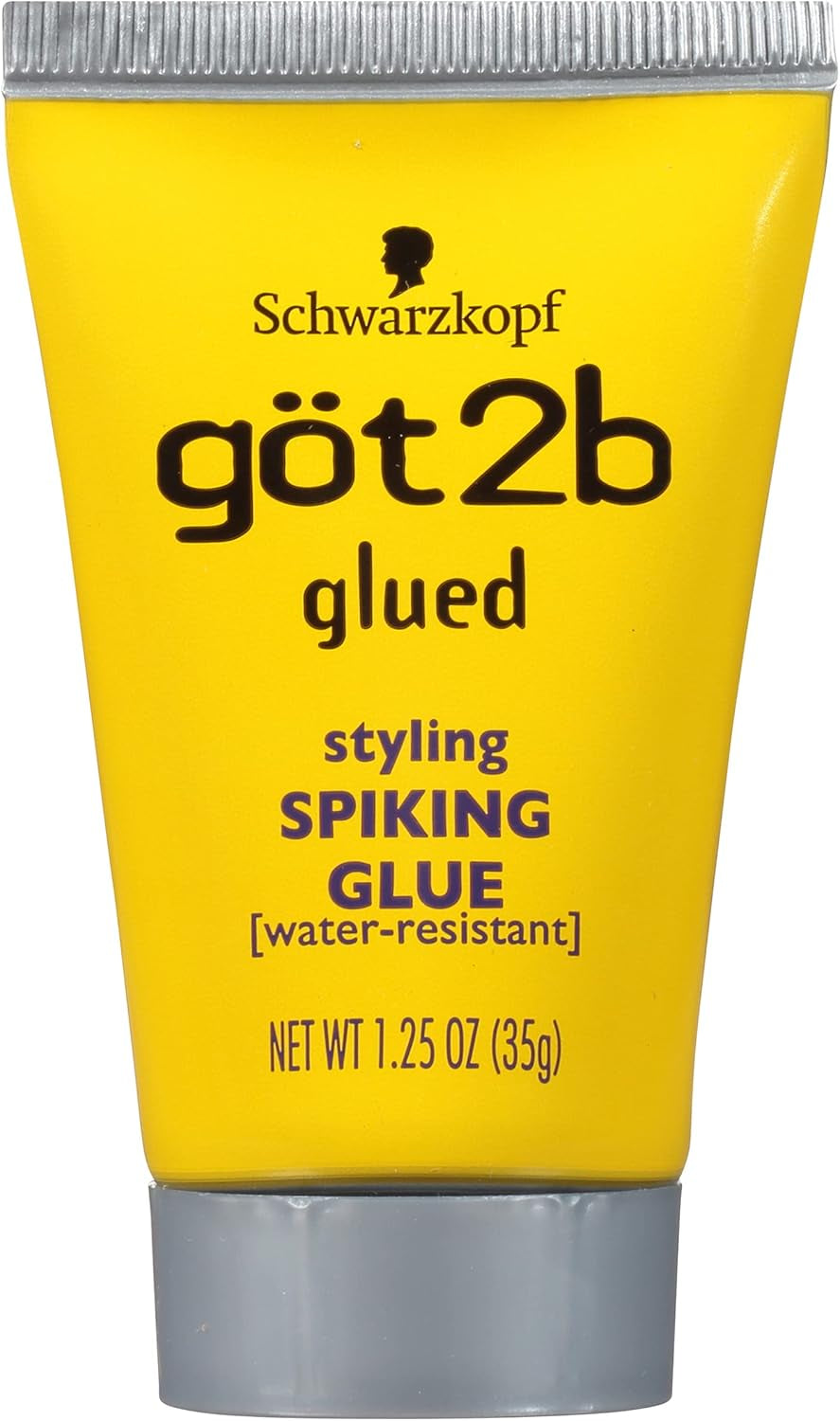 Glued Styling Spiking Hair Gel 2-6 Oz Tubes + 1 Travel 1.25 Oz Tube