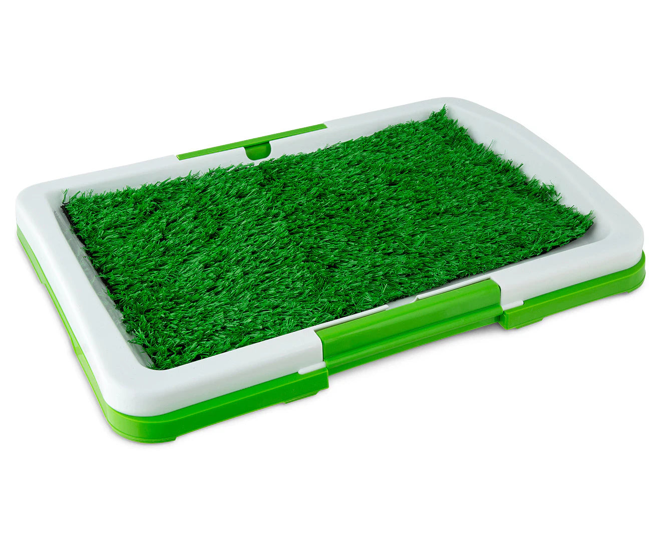 Toilet Training Tray W/ Grass - White/Green