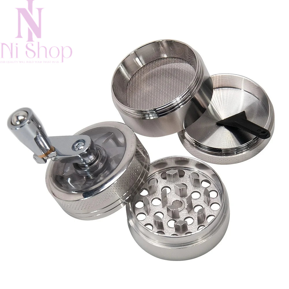 Manual Spice Grinder Crusher for Nutmeg Ginger Rock Salt & Peppercorn Milling