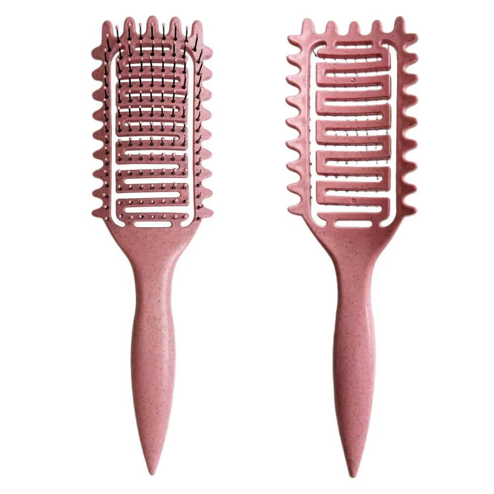 Massage Comb Brush Bristle Nylon Hair Popbrush Untangle Brush Scalp Massage Comb Hairbrush Pop Brush Hairdressing Styling Tool