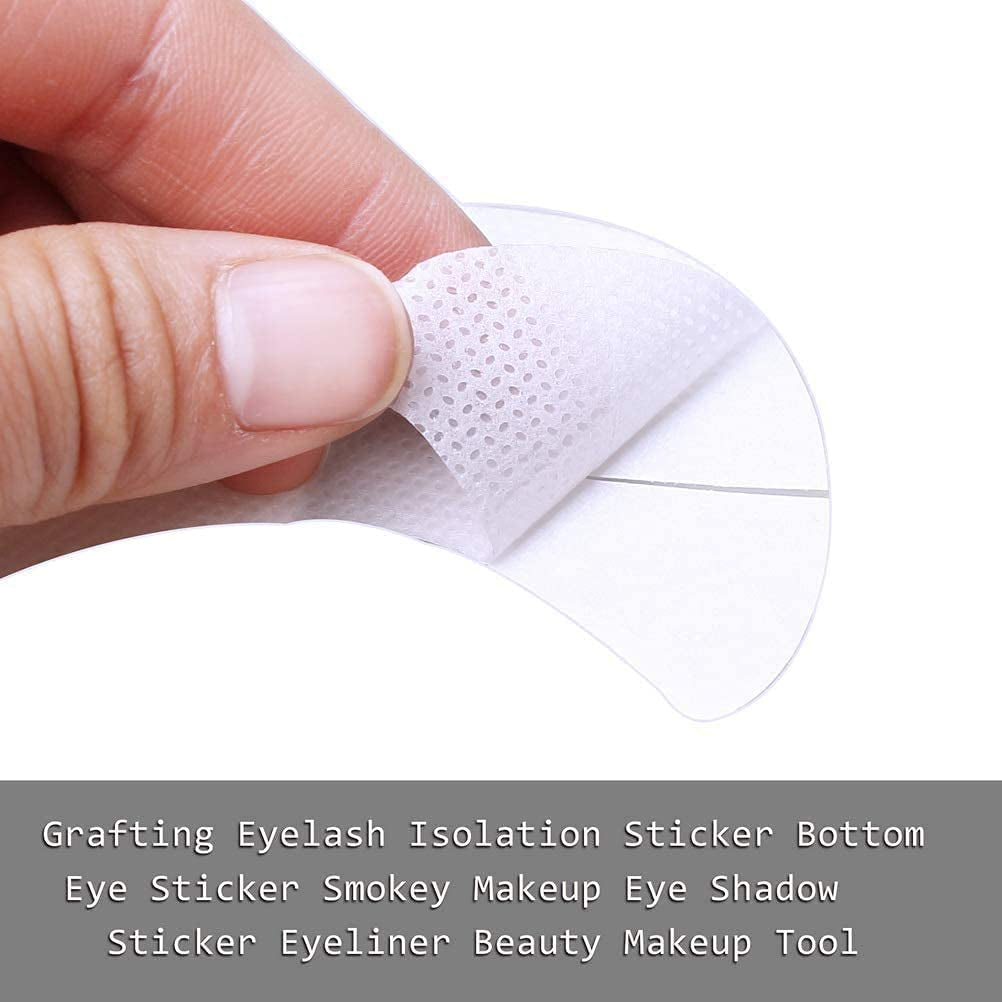 100 Pcs Professional Eyeshadow Pads Stencils Lint Free under Eye Pads Eyeshadow Patches for Eyelash Extensions/Lip Makeup