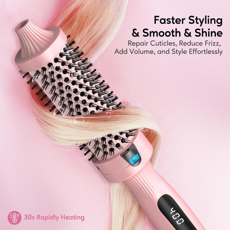 Terviiix Ionic Thermal Brush Get Voluminous Hair Styling, Adjustable Temperature, Negatives Ions