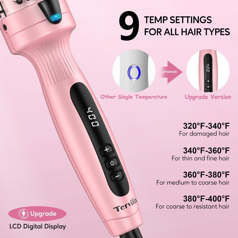 Terviiix Ionic Thermal Brush Get Voluminous Hair Styling, Adjustable Temperature, Negatives Ions