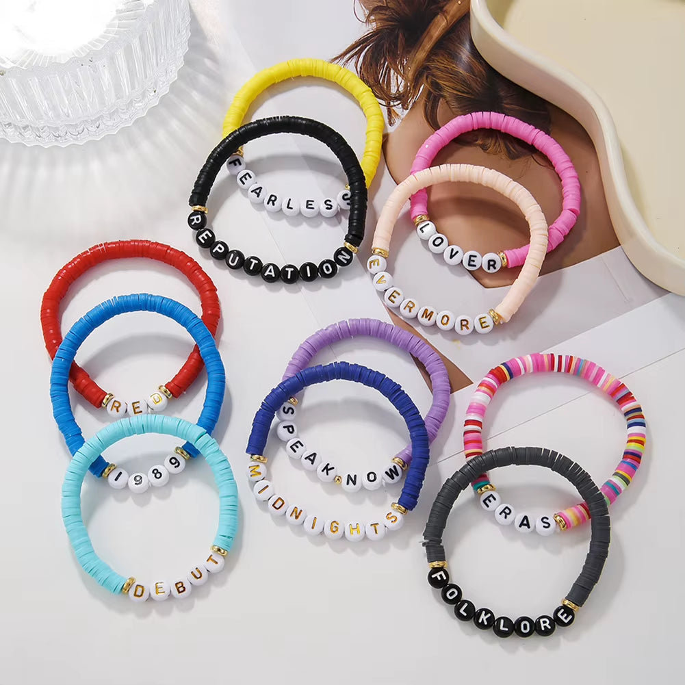 11/14 PCS Colorful Friendship Bracelets Album Bracelets Letter Beads Bracelet for Tween Girl Party Favors