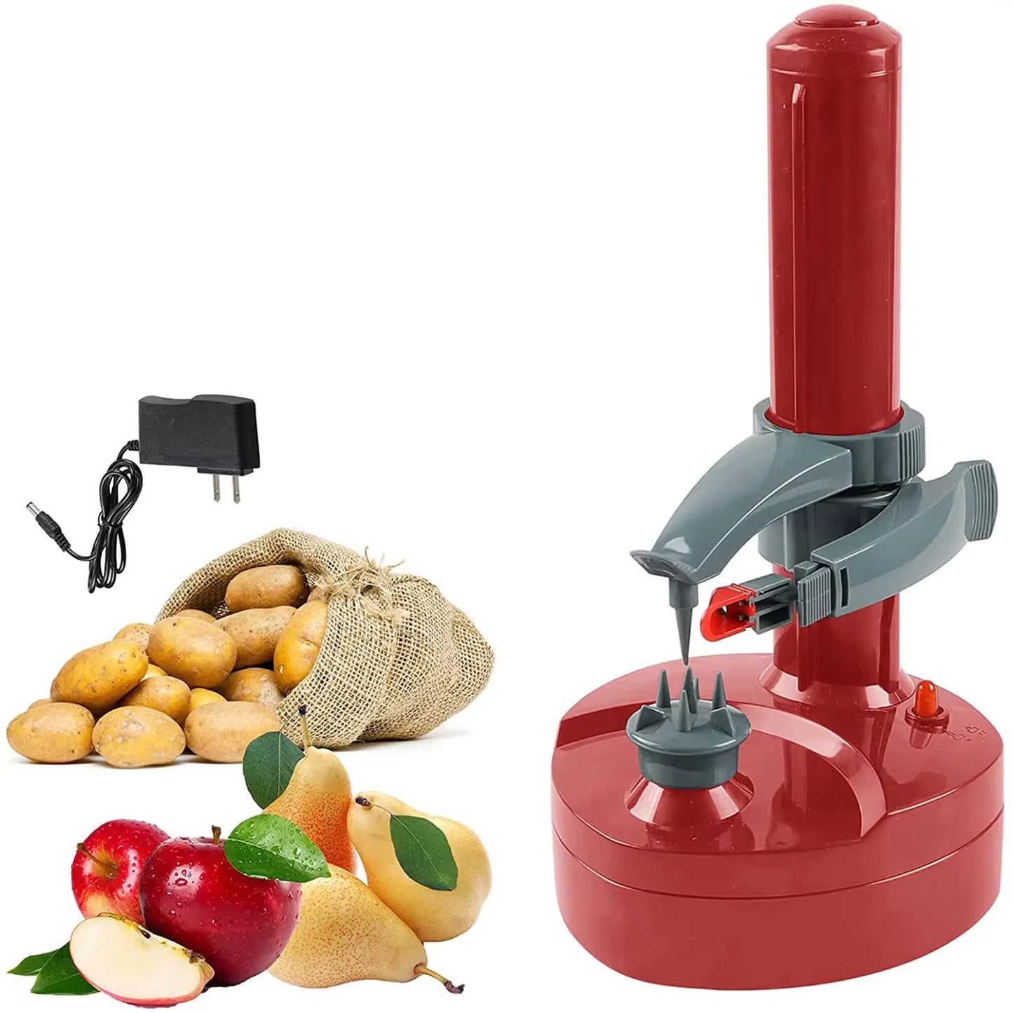 Electric Spiral Potato Peeler Automatic Apple Peeler, Smart Vegetable Fruit Peeler Machine, Kitchen Accessories Peeling Tool