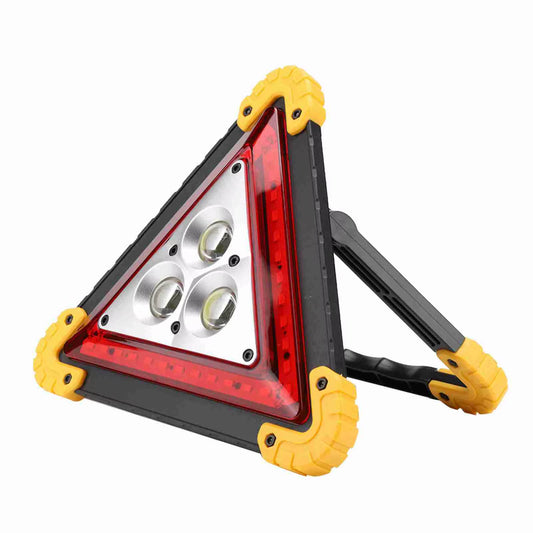 30W Multifunction Car Breakdown Emergency Safety Triangle Stop Sign with Red LED Warning Light LED Triangle Light Car Stop Sign