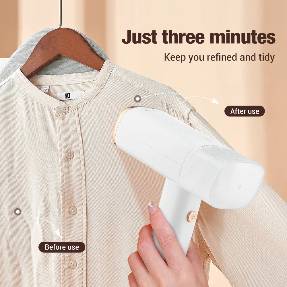 Portable Mini Steam Iron for Clothes Foldable Handheld Electric Ironer Wet Dry Garment Steamer Ironing Machine Travel Home