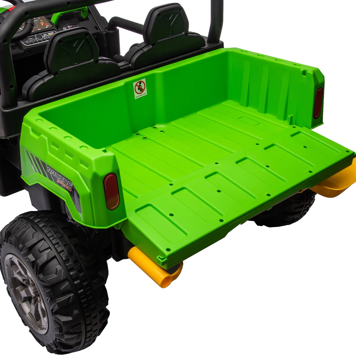 24V Ride on Truck 2 Seater Ride on UTV with 2X200W Motor Ride on Dump Truck with Dump Bed Shovel Ride on Car with Remote Control Electric Vehicle with Non Slip Tyre for Boys Girls