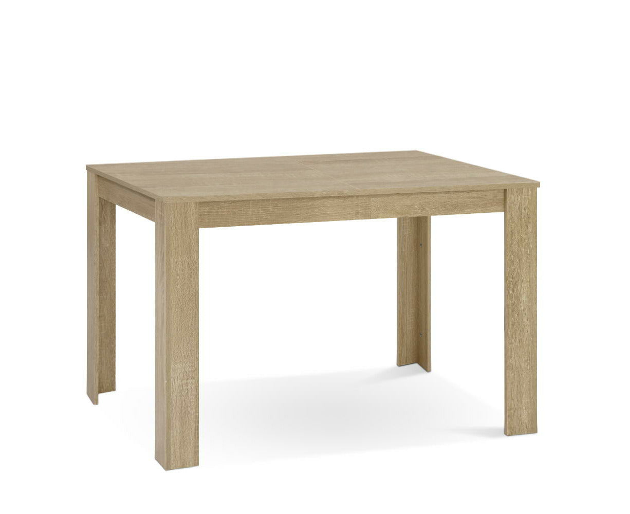 Dining Table Rectangular 4 Seater 120CM Oak Natu