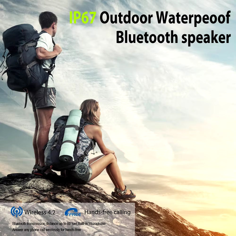 IPX7 Deep Bass Swimming Speaker Pool Floating TWS Bluetooth Speakers Wireless Waterproof Stereo for Outdoor TF Power Калонка