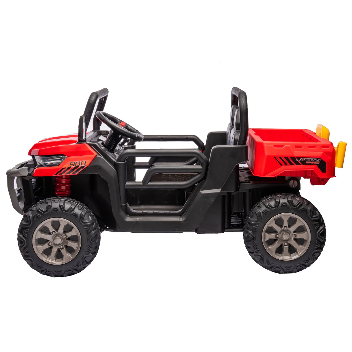 24V Ride on Truck 2 Seater Ride on UTV with 2X200W Motor Ride on Dump Truck with Dump Bed Shovel Ride on Car with Remote Control Electric Vehicle with Non Slip Tyre for Boys Girls