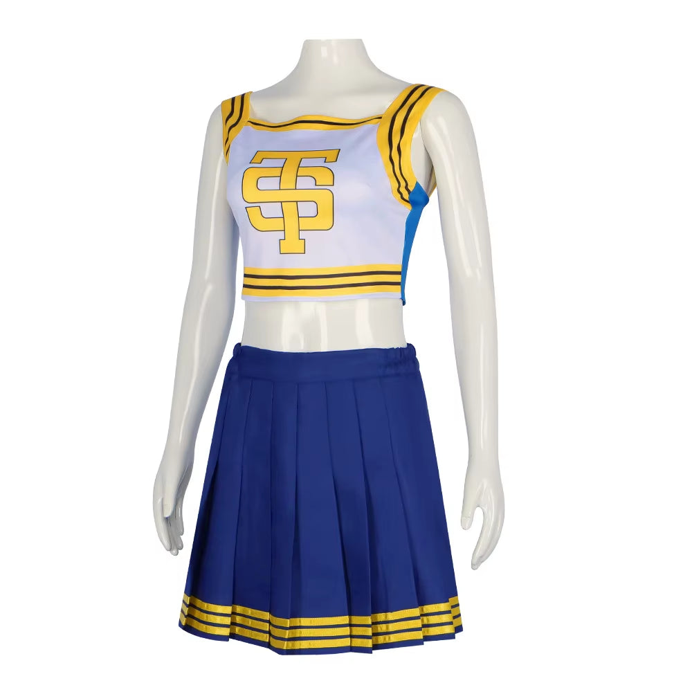 2024NEW Taylor Cheerleader Uniform TS Shake It off Blue Cheerleading Outfits Halloween Party Costume for High School Girls