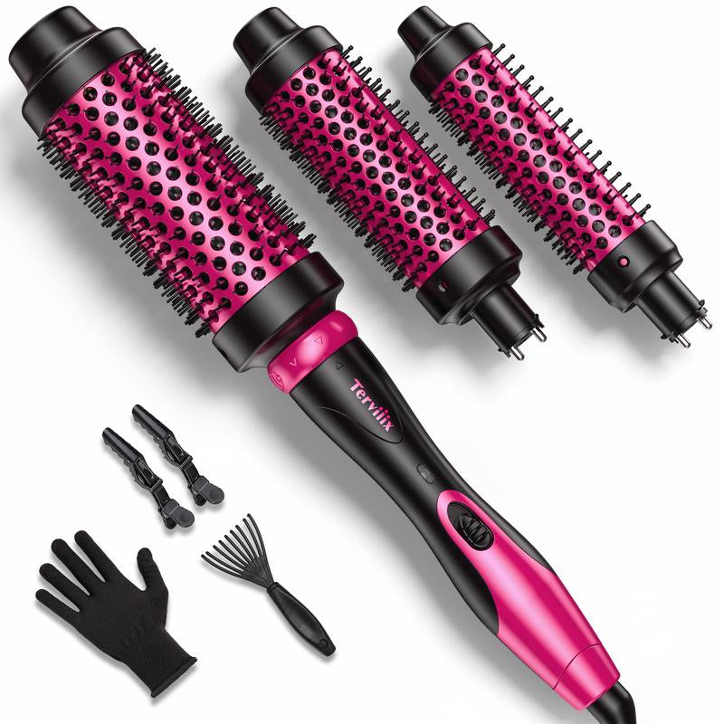 Terviiix Ionic Thermal Brush Get Voluminous Hair Styling, Adjustable Temperature, Negatives Ions