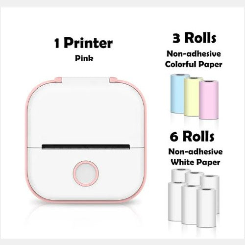 Portable Mini Thermal Label Printer Home Photo Printer