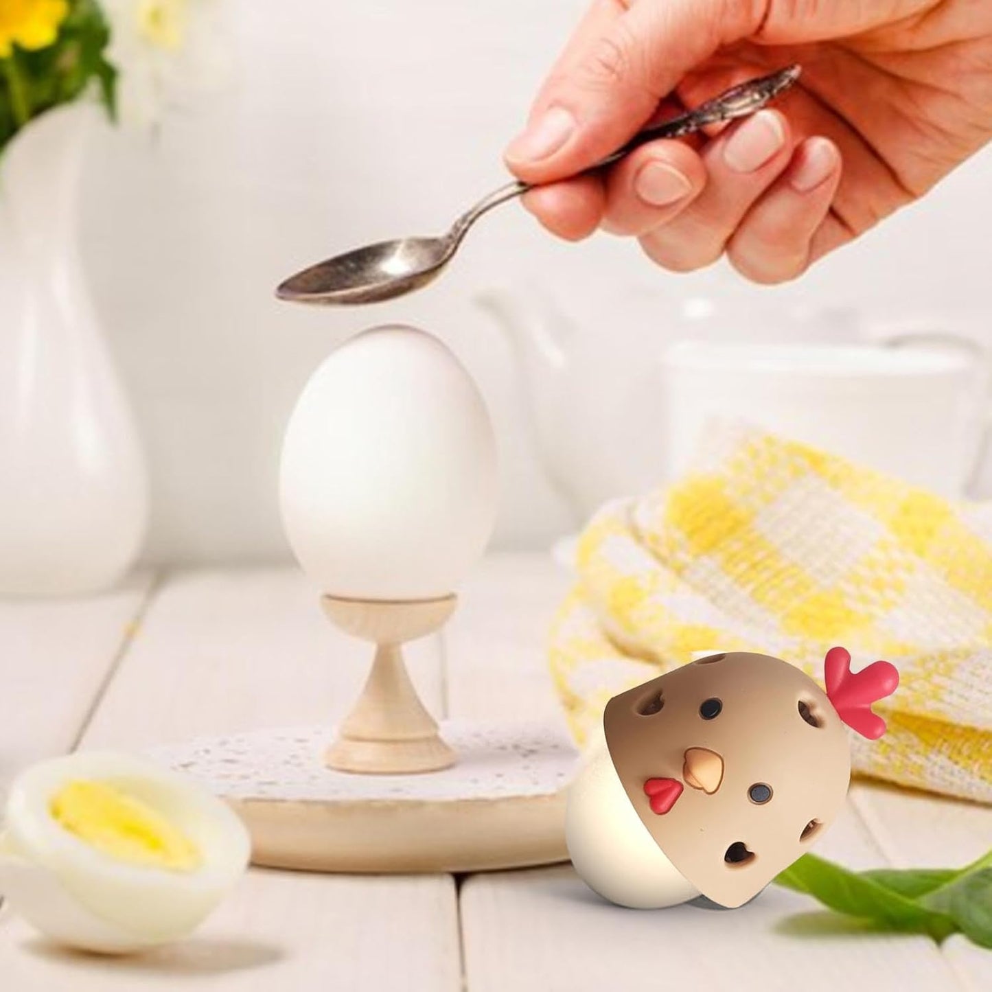 Egg Cleaner - Chicken Egg Brush | Egg Washer Brush | | Fresh Egg Scrubber | Silicone Cleaning Brush Tools for Egg Washer | Multifunctional Vegetable Brush | Egg Scrubber Fruit Cleaner