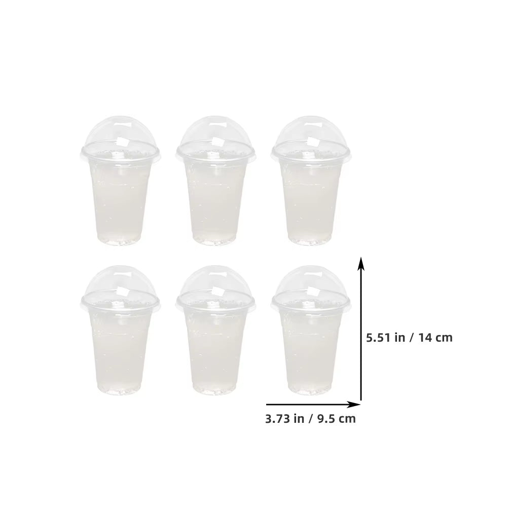 Drink Juice Cup Clear Coffee Cups Lids Transparent Beverage Packing Disposable Plastic Cold Abs Package Child for Party