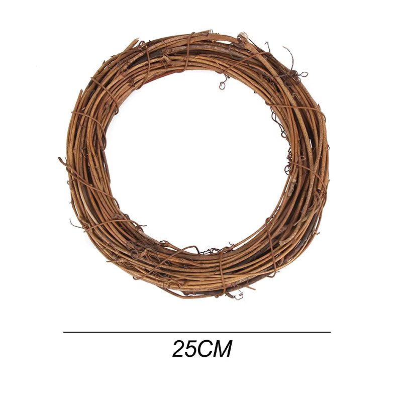 DIY Easter Decoration Natural Rattan Wreath for Easter Egg Decor Kids Easter Party Favors Happy Easter Party Gifts Home Supplies