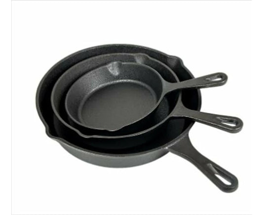 4 Pcs Cast Iron Skillet Set