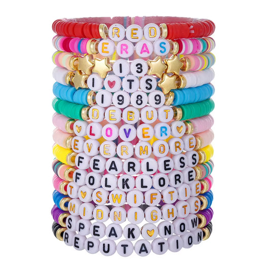 11/14 PCS Colorful Friendship Bracelets Album Bracelets Letter Beads Bracelet for Tween Girl Party Favors