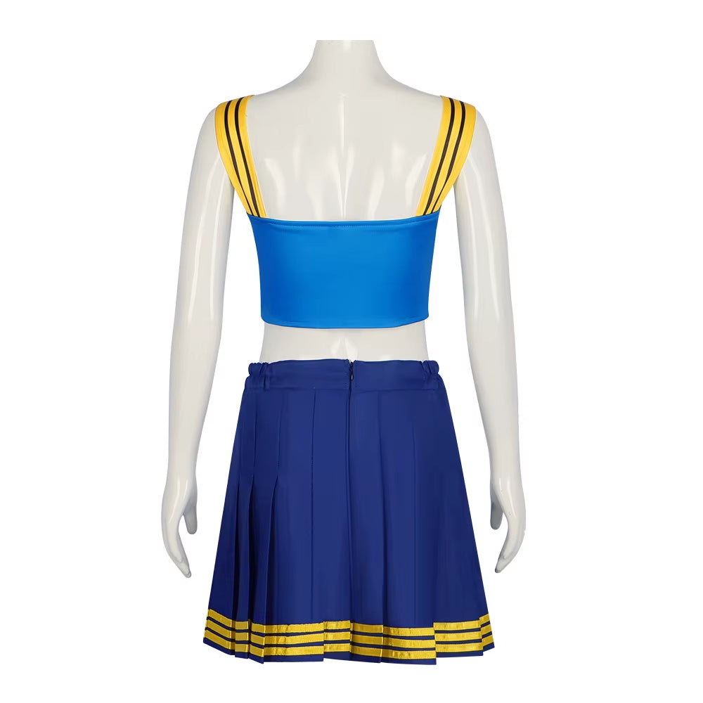 2024NEW Taylor Cheerleader Uniform TS Shake It off Blue Cheerleading Outfits Halloween Party Costume for High School Girls