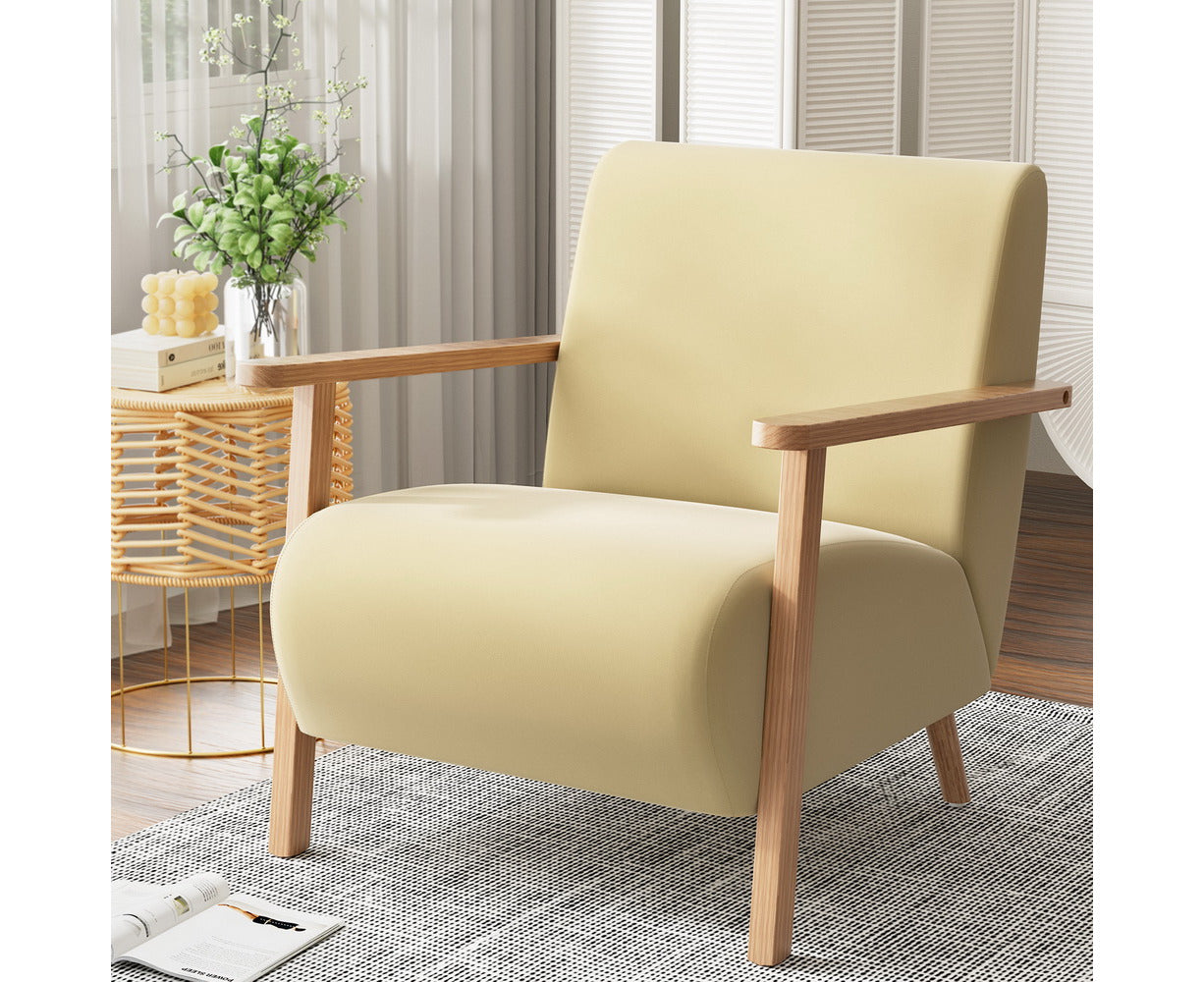 Armchair Velvet Yellow Olie