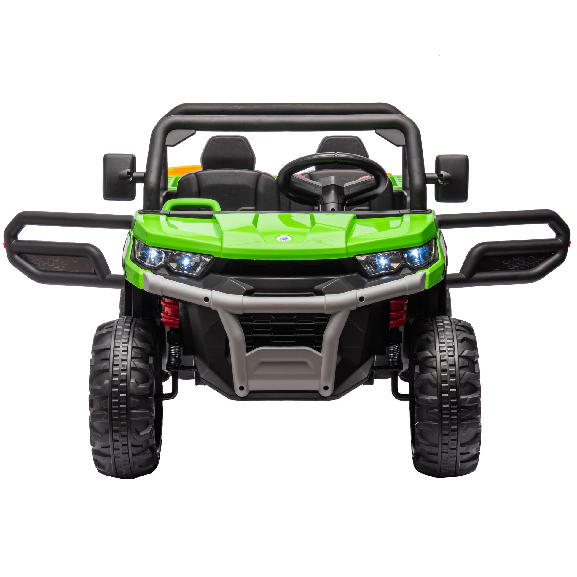 24V Ride on Truck 2 Seater Ride on UTV with 2X200W Motor Ride on Dump Truck with Dump Bed Shovel Ride on Car with Remote Control Electric Vehicle with Non Slip Tyre for Boys Girls