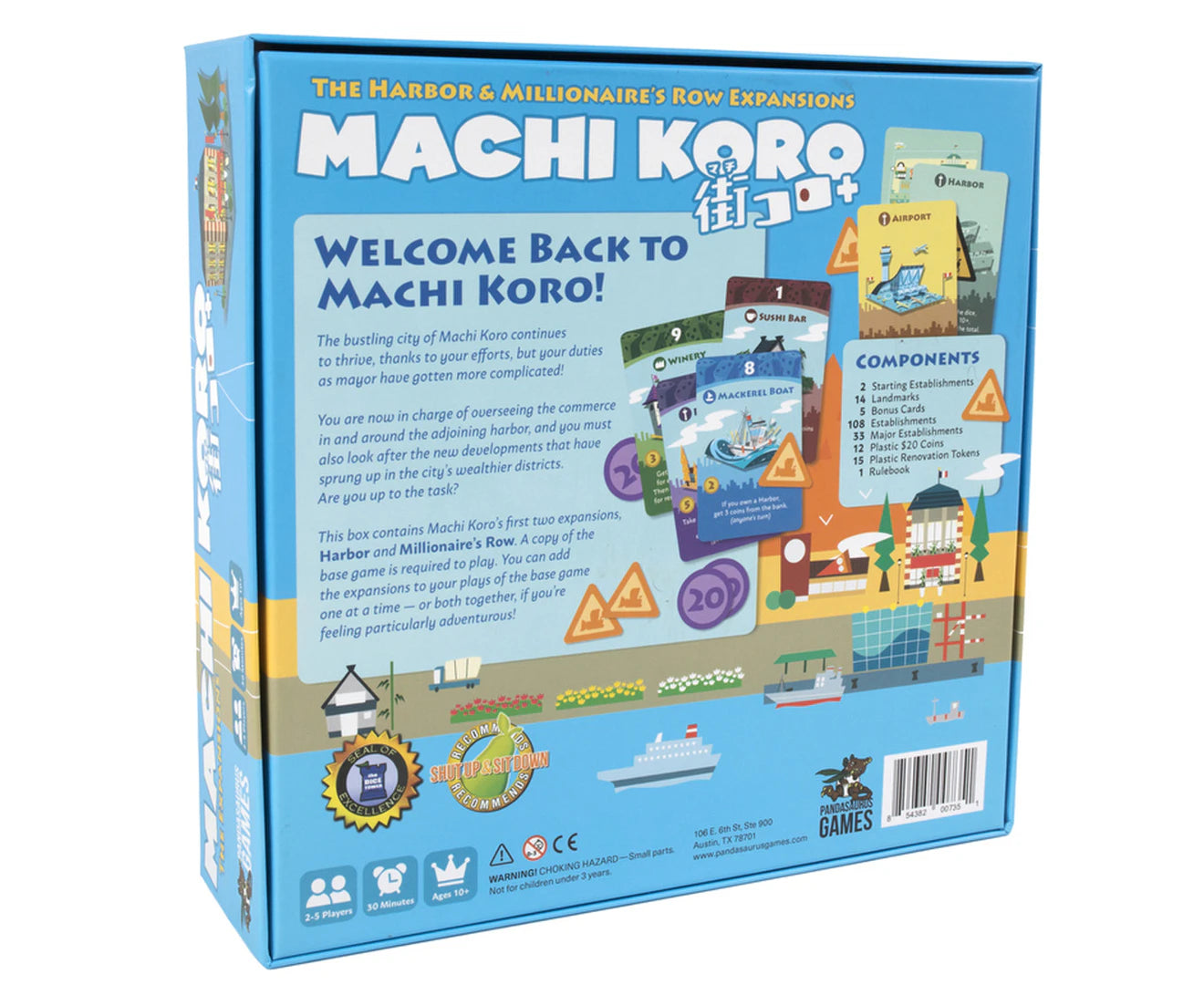 Machi Koro 5Th Anniversary Expansion Board Game