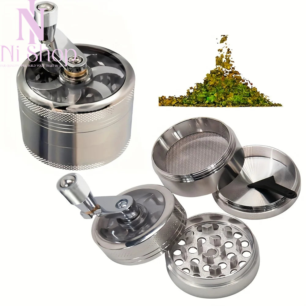 Manual Spice Grinder Crusher for Nutmeg Ginger Rock Salt & Peppercorn Milling