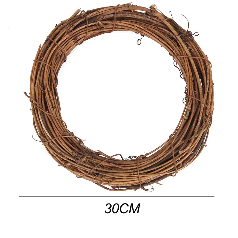 DIY Easter Decoration Natural Rattan Wreath for Easter Egg Decor Kids Easter Party Favors Happy Easter Party Gifts Home Supplies