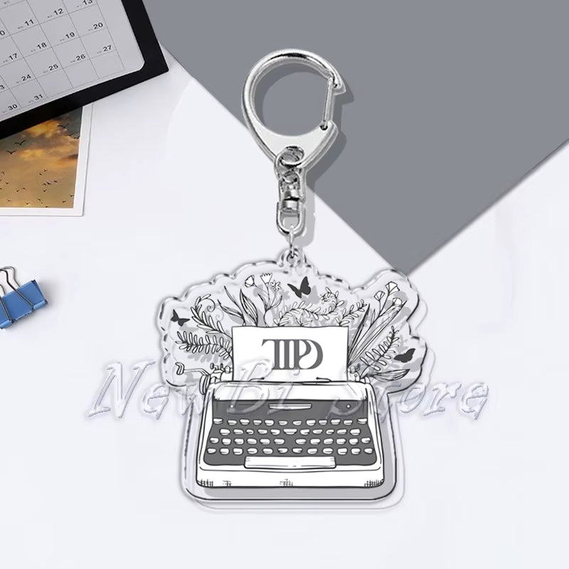 The Tortured Poets Department Key Chain Keychains Ring for Accessories Bag Funny Pendant Keyring Jewelry TTPD Fans Gifts