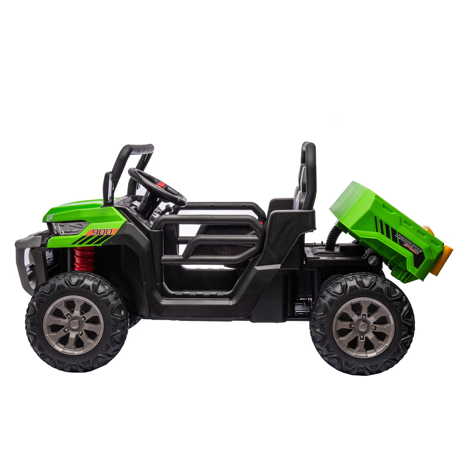 24V Ride on Truck 2 Seater Ride on UTV with 2X200W Motor Ride on Dump Truck with Dump Bed Shovel Ride on Car with Remote Control Electric Vehicle with Non Slip Tyre for Boys Girls