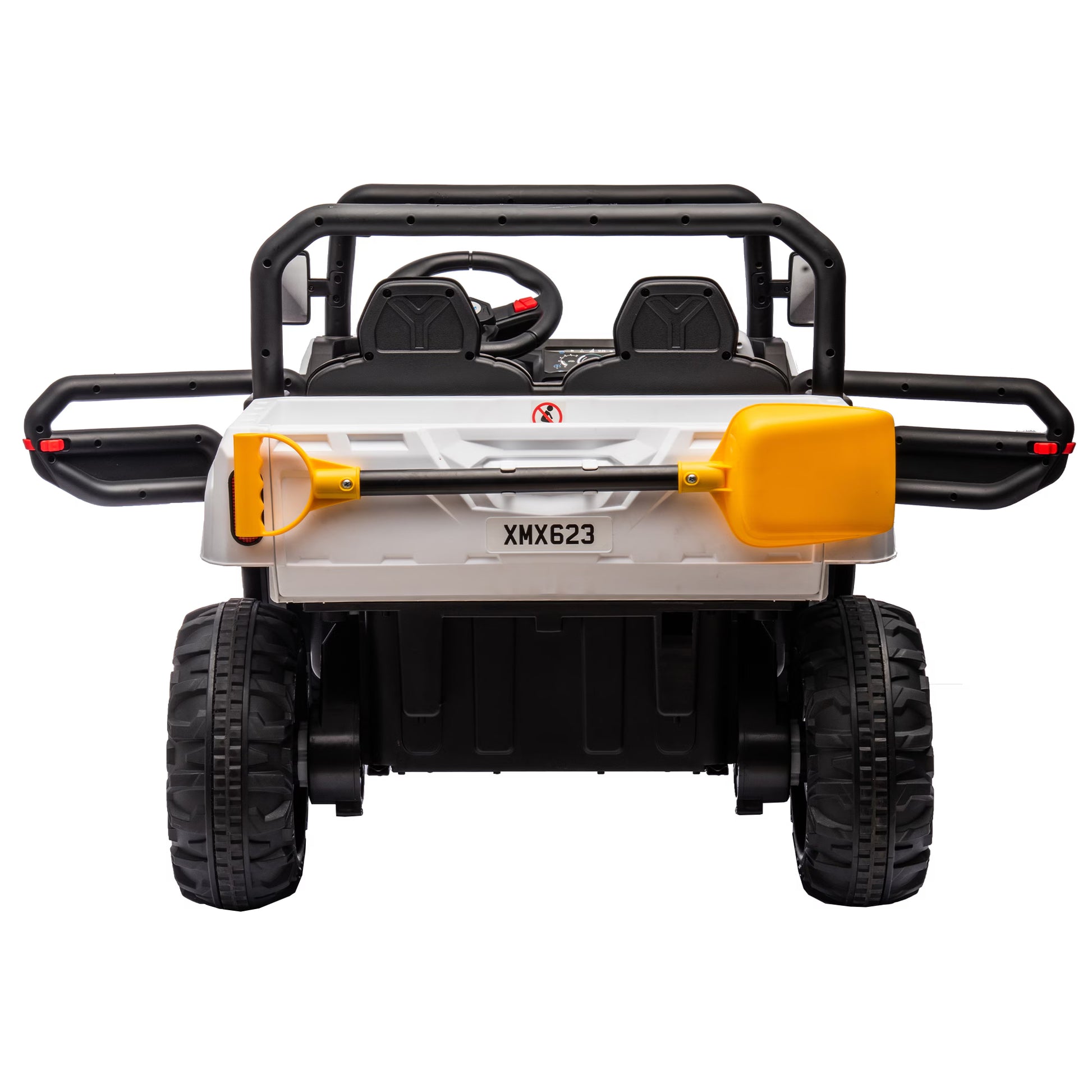 24V Ride on Truck 2 Seater Ride on UTV with 2X200W Motor Ride on Dump Truck with Dump Bed Shovel Ride on Car with Remote Control Electric Vehicle with Non Slip Tyre for Boys Girls