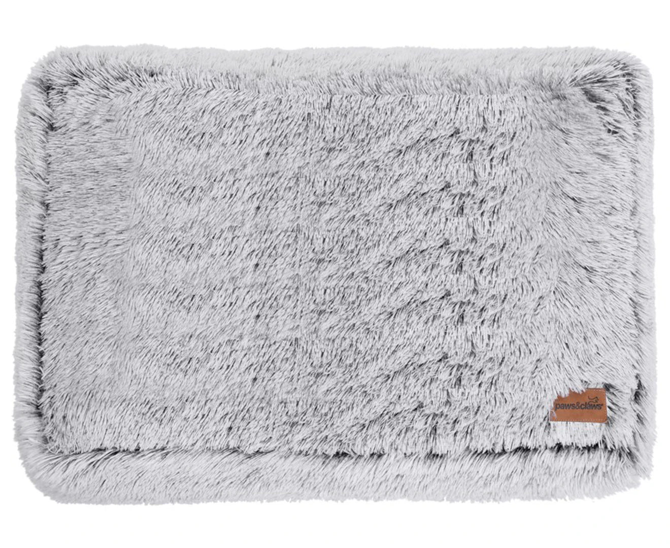 80X60X20Cm Calming Plush Pet Mattress - Grey