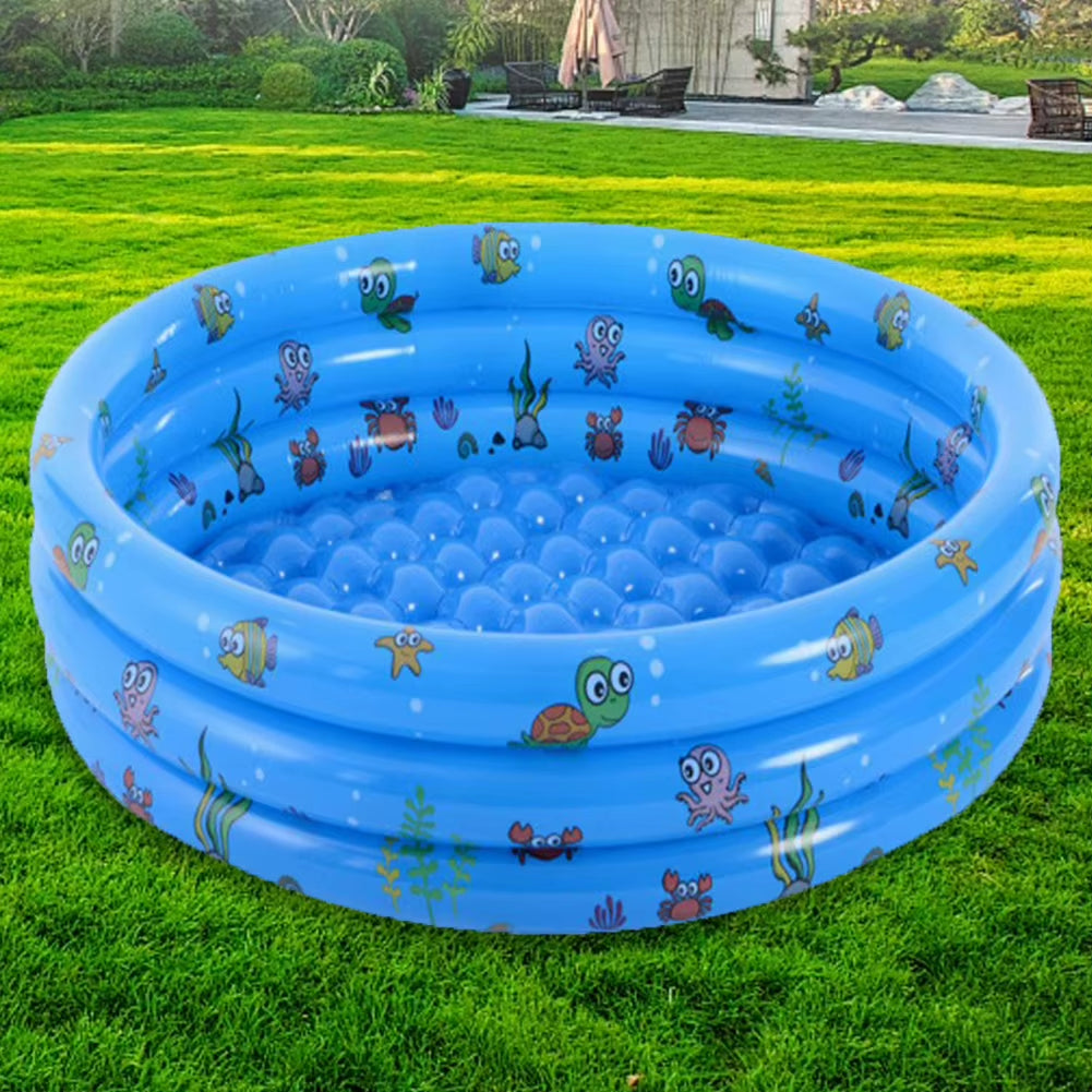 Inflatable Swimming Pool Blow-Up Pool anti Slip Thickened Swim Pool 51.2X13.7In Kids Inflatable Pool for Indoor Outdoor