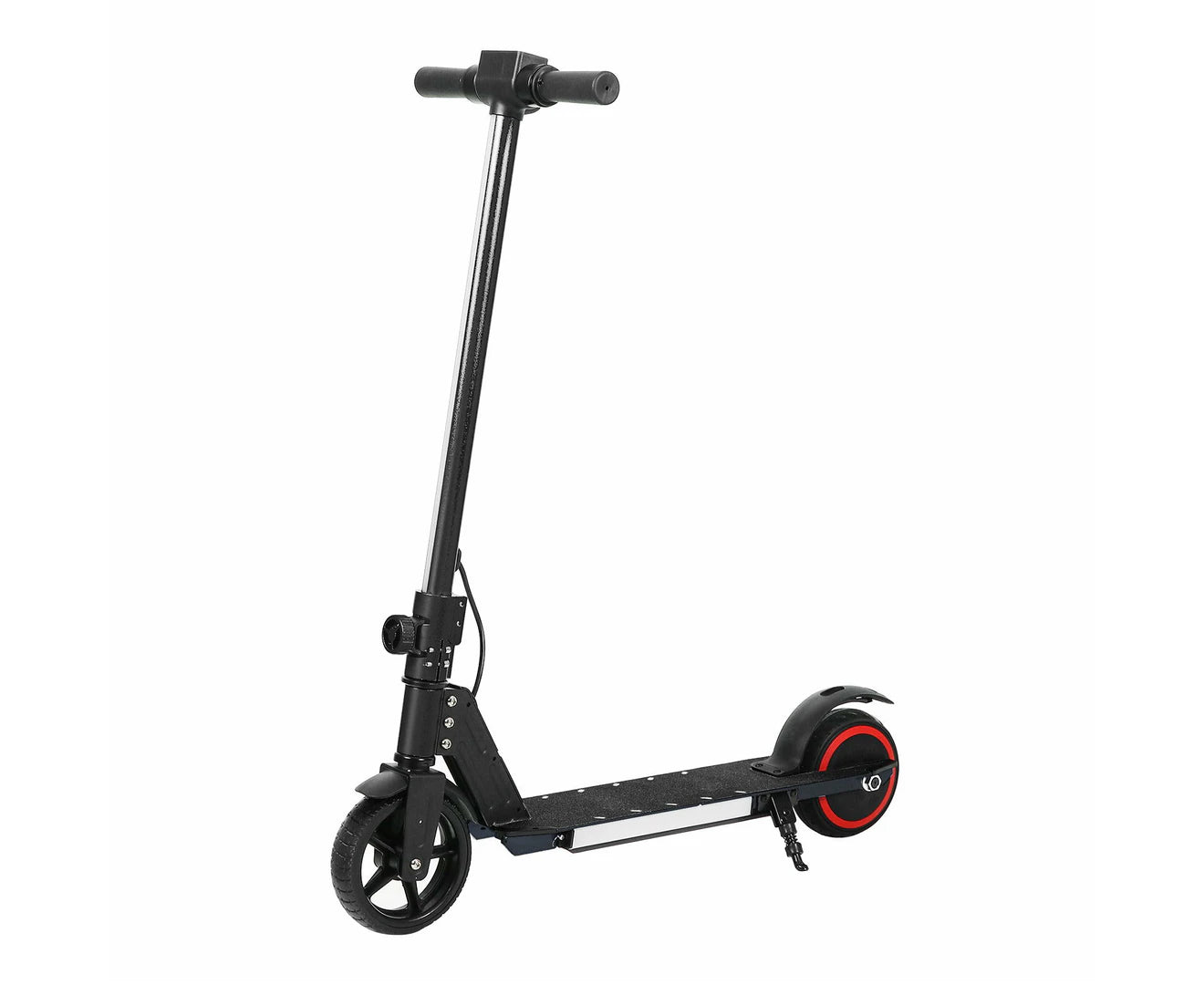 Electric Scooter 130W 16KM/H LED Light Folding Portable Riding Commuter Black