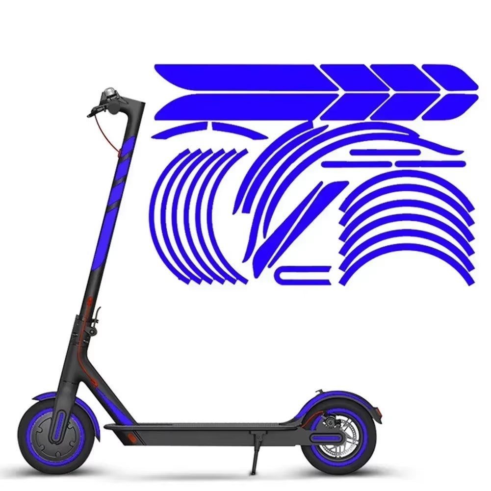 Electric Scooter Reflective Sticker for Body Reflective Stickers Reflector Electric Scooter Accessories