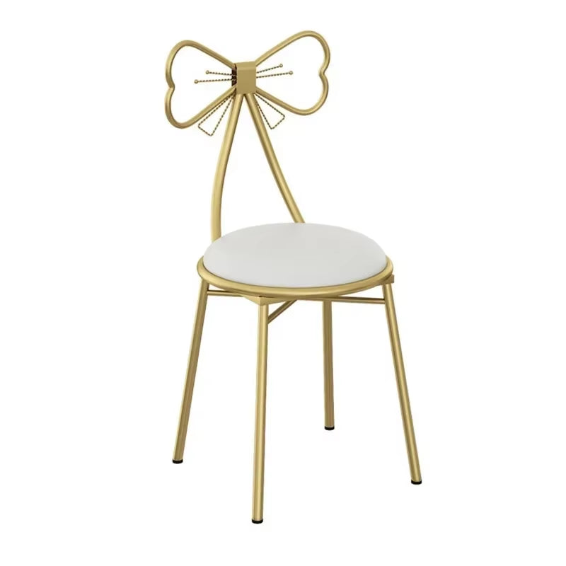 1PC, Butterfly Makeup Chair with Detachable Backrest, Manicure Chair, Small Unit Bedroom, Girl Dressing Stool