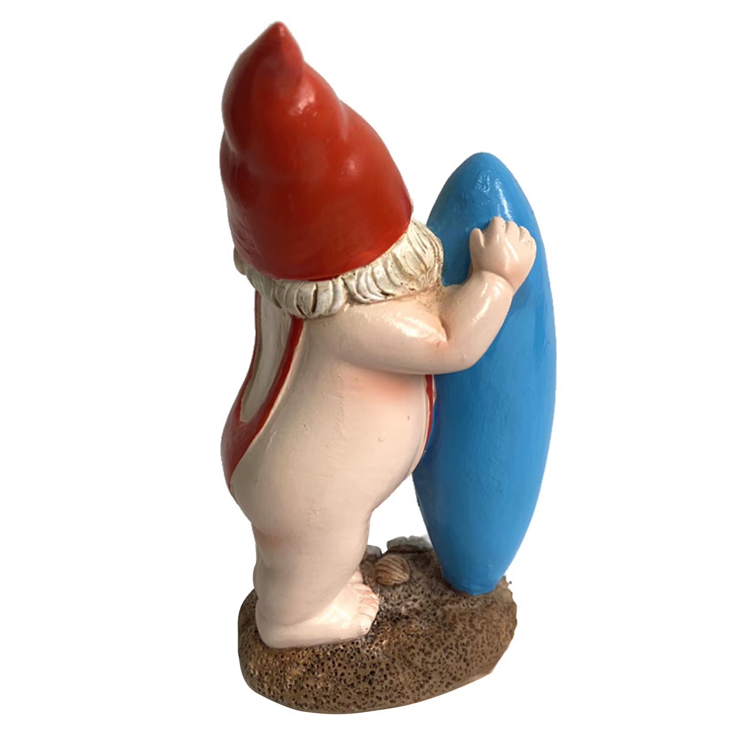 Naughty Garden Gnome Funny Resin Surfing Gnome Statue Garden Ornament Outdoor Garden Yard Decor Gnome Figurines