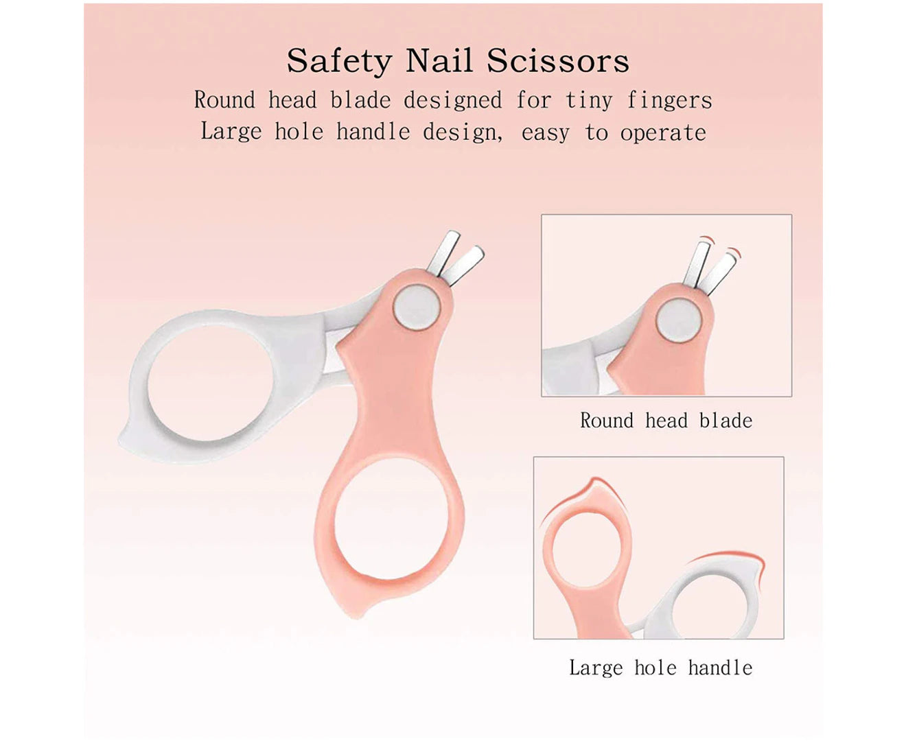 Baby Nail Kit,Baby Nail Care Set 4 in 1,Including Baby Nail Clippers